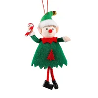 Christmas decoration elf 17 x 10 cm