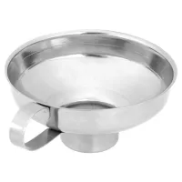 Stainless steel funnel with handle