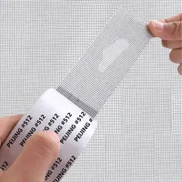 Self-adhesive net against mosquitoes to repair windows and doors