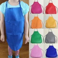 Baby waterproof single color apron Noah