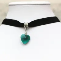 Necklace Choker with heart - 7 colors