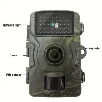 Vodotesná H11 fotopaste s kvalitou HD - Zaznamenajte ostré fotografie a videá vďaka infračervenej indukčnej technológii (Batéria a pamäťová karta nie je súčasťou balenia)