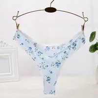 Women's Thong with Flowers Gloria