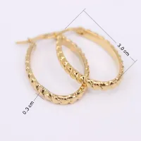 Beautiful gold-plated earrings
