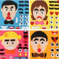 Set de bricolaj pentru copii pentru realizarea fețelor amuzante