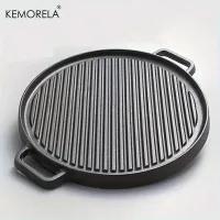 Barbecue pan for smokeless barbecue and frying
