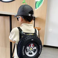 Cute round children's backpack with a cartoon theme - ideal for kindergarten and travel