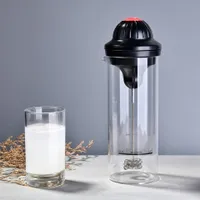 Practical electric portable milk foamer with double whip