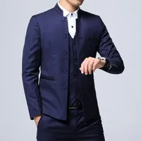 Men's slim fit suit with waistcoat