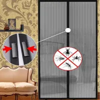Magnetic net curtain for doors