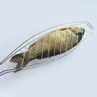 Ručný nerezový gril pre jednoduché praženie rýb