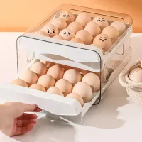 Dvojvrstvová zásuvka na vajcia - kuchynský organizér pre vajce pre chladničku