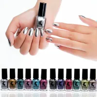 Beautiful nail polishes with mirror effect - more colors