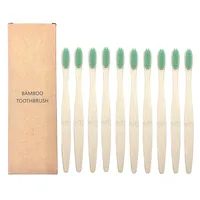 Brosse à dents en bambou 10 pcs