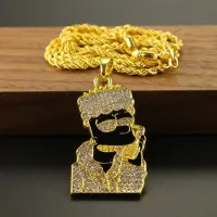 Collier moderne stylé pour homme Simpson