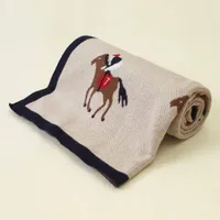 Couverture pour enfant avec cheval