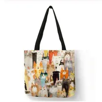 Solid bag with cats 40x40cm