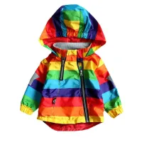 Children's spring waterproof jacket with hood Star