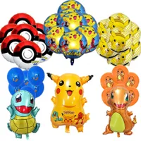 Beautiful set of inflatable balloons with Pokemon theme
