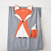 Baby blanket with fox E504