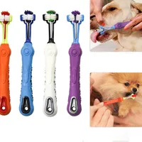 Toothbrush for cats and dogs in multiple color variants