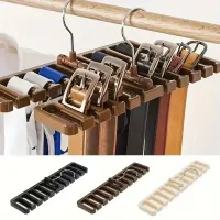 Practical organizer in wardrobe - hanger for clear comparison of strips, more colors
