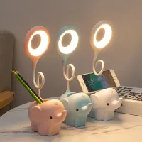 Multipurpose cute baby table lamp in the shape of a elephant