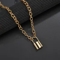 Ladies chain necklace with padlock