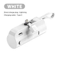 Mini Power Bank 5000mAh Built-in PowerBank Cable External Battery Portable Charger for iPhone Samsung Xiaomi Huawei Power Banks