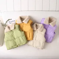 Gilet sans bras pour garçons et filles, tendance et chaud, pour le printemps, l'automne et l'hiver.