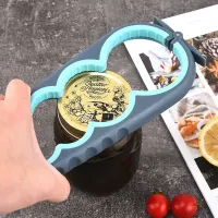 Glass opener and bottles with comfortable grip for easy opening
