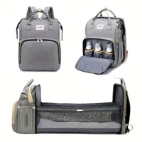 Skládací batoh pro maminky, Funkční prostorná taška na pleny, Outdoorový cestovní batoh na pleny