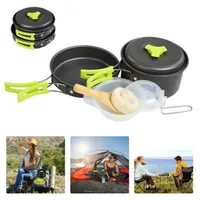 1-2 persons Camping Cooking Non Stick Cookware Kit