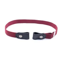 Elastic belt without buckle for women and men