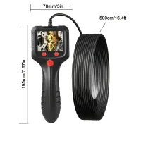 Waterproof endoscopic camera probe IP67 with flexible cable