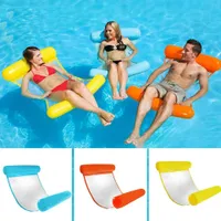 Foldable inflatable lounger for water