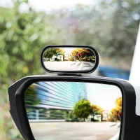 Universal wide-angle side mirror for blind angle