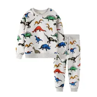 Boy set with print dinosaurs