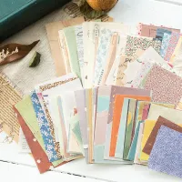 Modern vintage színes dekoratív papír írásra és kiemelésre jegyzetek 60 db