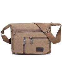 Men's canvas shoulder bag