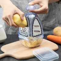 Multifunctional stainless steel grater 4v1 - vegetable and cheese cutter