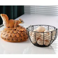 Panier mignon en forme de poule pour un style campagnard