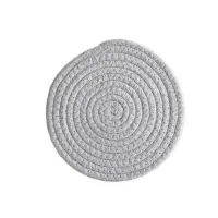 Knitted cotton coaster