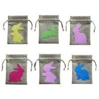 Cute Easter gift bags with rabbit - great gift for children at Easter