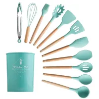 Kitchen utensils set in stand 12 pcs