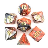 Set of multi-wall Dnd dice for RPG