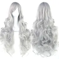 Synthetic wig - long curly cut