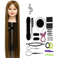 Hairdresser training set - head with wig + braiding set