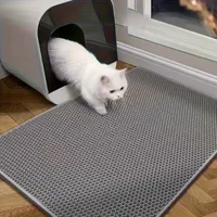 Nagy macskaalomtálca - Dupla rétegű, vízálló, mosható, alombefogó, csúszásmentes