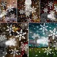 LED Christmas Snowflake Projector